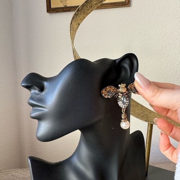 Statement drop earrings N541 - Picture 4 of 4